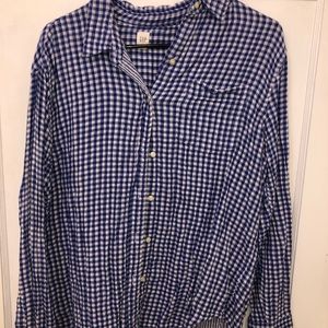 GAP gingham flannel